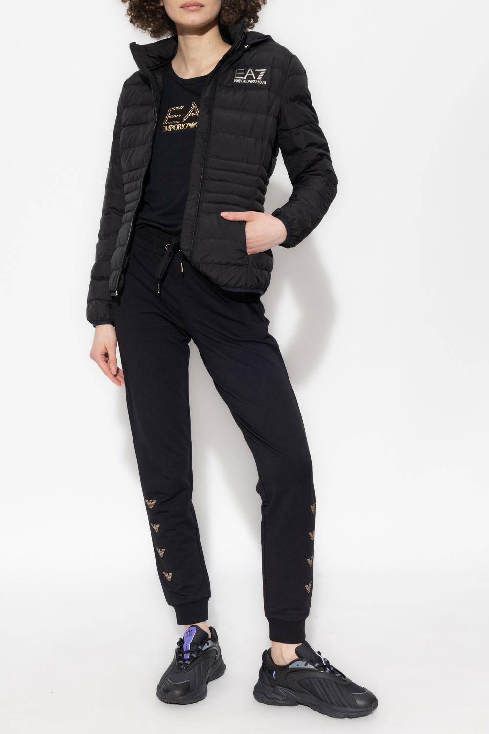 Ea7 Emporio Armani Quilted Jacket With Logo