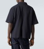 Frame Textured cotton-blend polo shirt