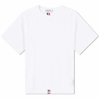 Thom Browne Men's Back Stripe Pique T-Shirt in White