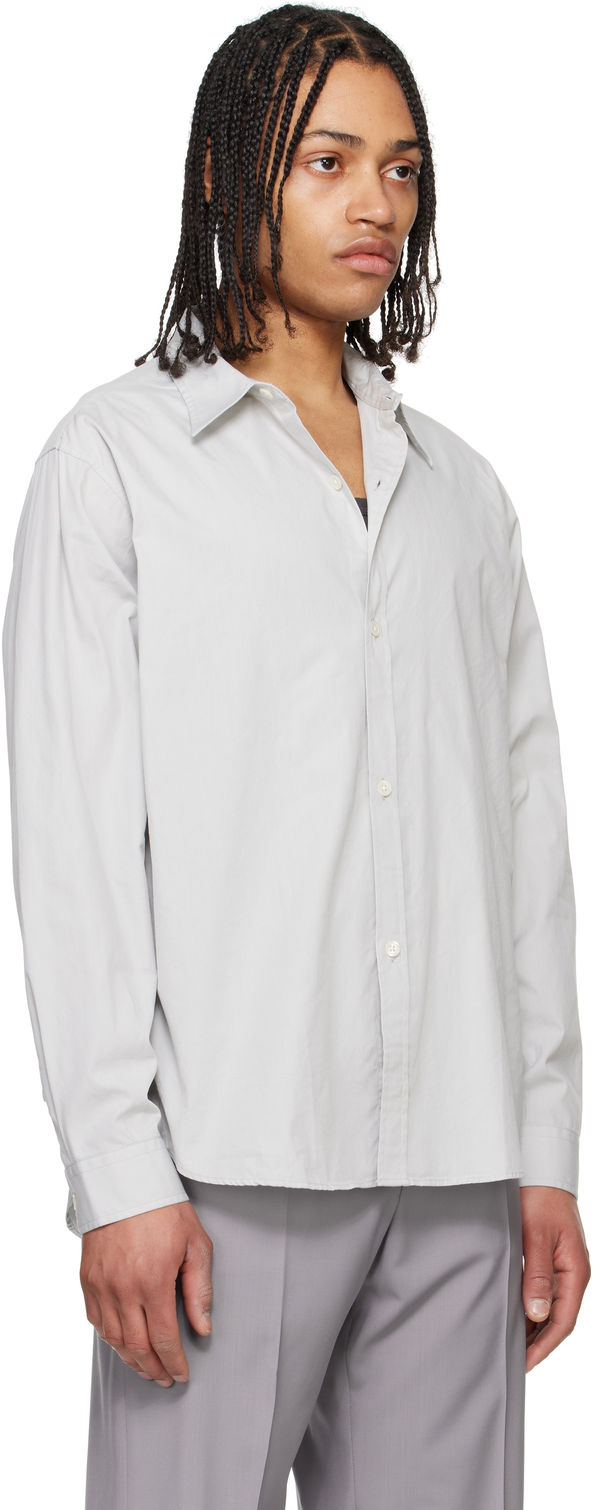 トップス mfpen EVENING SHIRT stone grey MFPEN EVENING SHIRT STONE GREY | TODAY CLOTHING