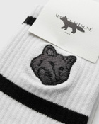 Maison Kitsune BOLD FOX HEAD SPORTY SOCKS White Men