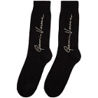 Versace Black Signature Socks