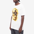 Alexander McQueen Men's Skull Stencil Print T-Shirt in White/Mix