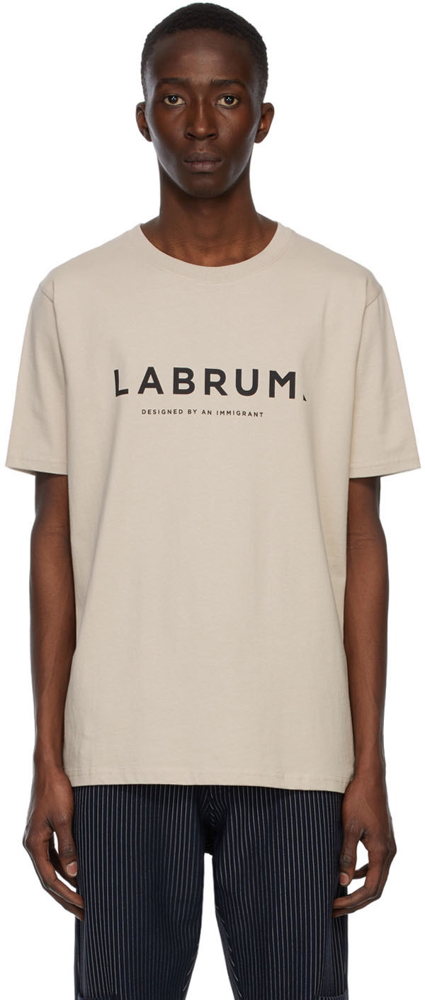 Labrum Taupe Logo T-Shirt Labrum