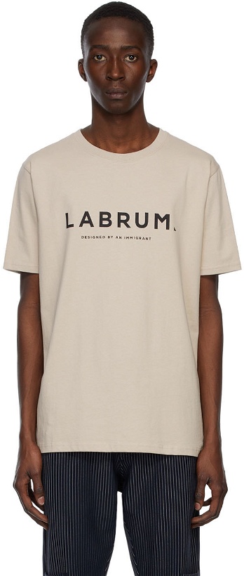 Photo: Labrum Taupe Logo T-Shirt
