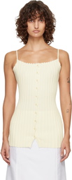 LE17SEPTEMBRE Off-White Millie Knit Sleeveless Top