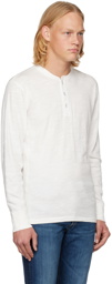 rag & bone White Classic Flame Henley