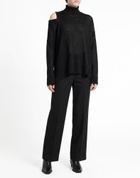 Manila Grace Womens Turtleneck in Black