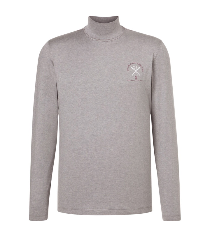 Photo: Brunello Cucinelli Silk ski sweatshirt