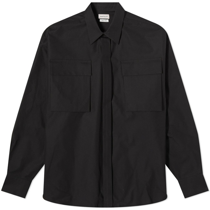 Photo: Alexander McQueen Men's Clean Pocket Overshirt in Black