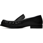Dries Van Noten Black Leather Loafers