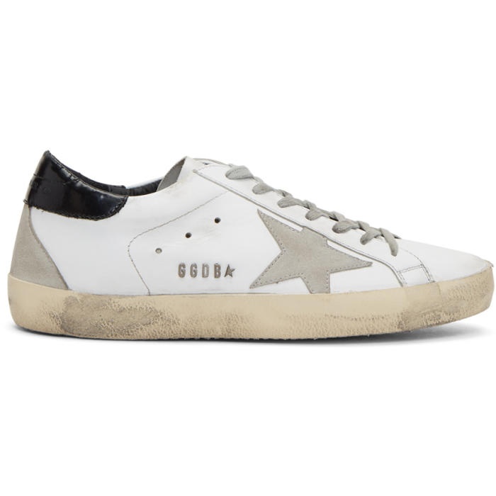 Photo: Golden Goose White and Black Superstar Sneakers 