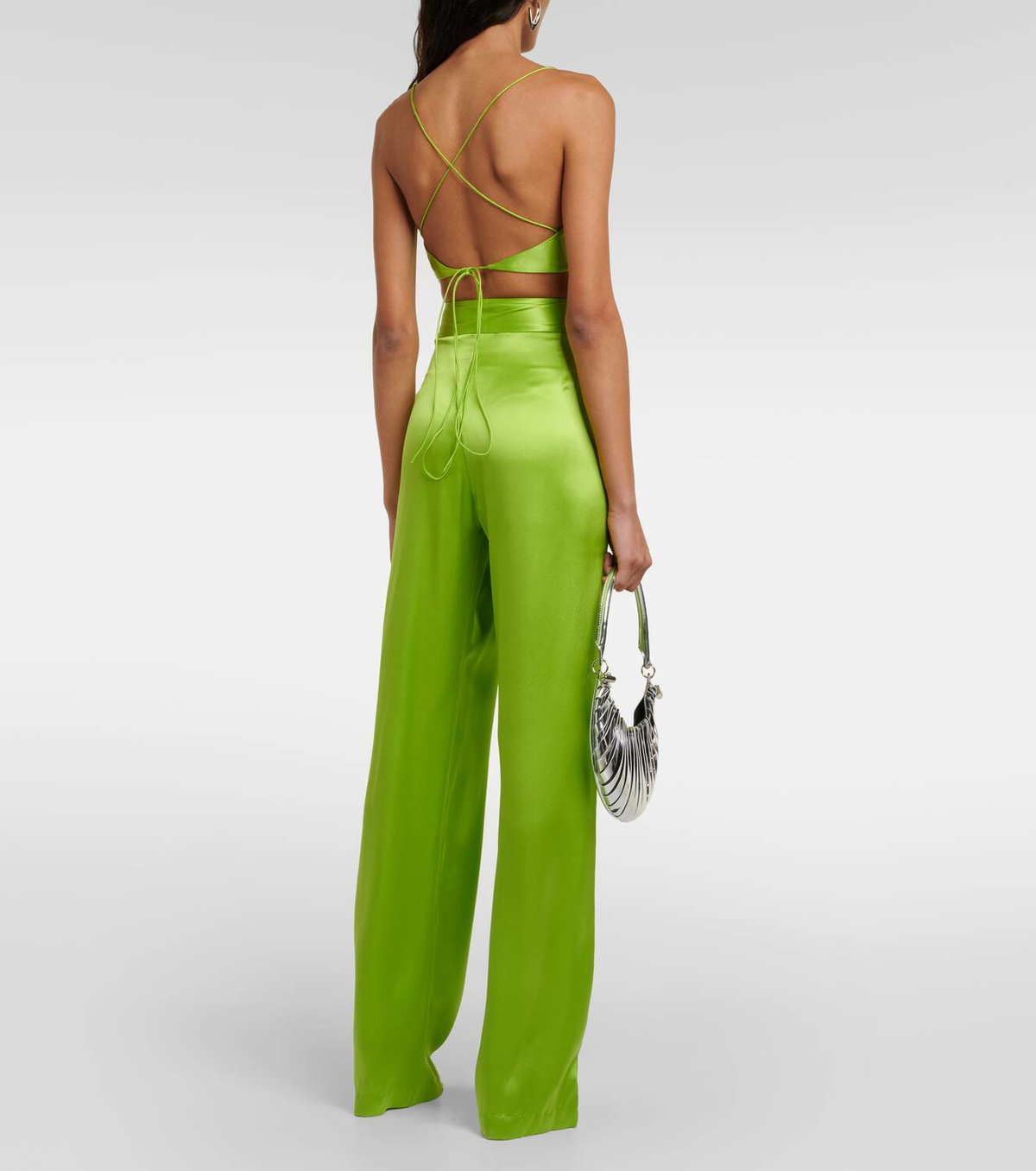 The Sei Silk satin bra top