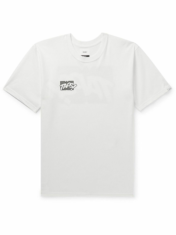 Photo: WTAPS - Logo-Print Cotton-Jersey T-Shirt - White