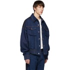 Feng Chen Wang Indigo Levis Edition Contrast Denim Jacket
