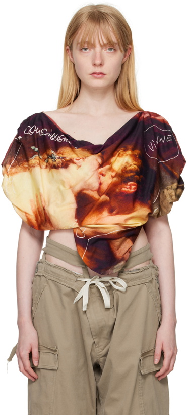 Photo: Vivienne Westwood Brown Kiss Heart T-Shirt
