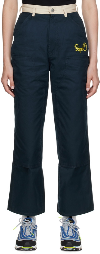 Photo: BAPE Navy Painter Trousers