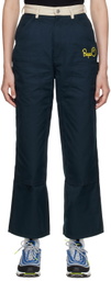 BAPE Navy Painter Trousers