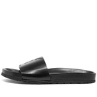 Saint Laurent Jimmy Logo Leather Slide