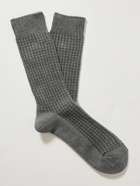 Mr P. - Waffle-Knit Cotton-Blend Socks