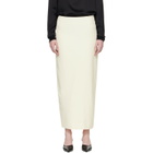 TOTEME Off-White Light Wool Maxi Skirt