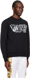 Versace Jeans Couture Black Magazine Sweatshirt