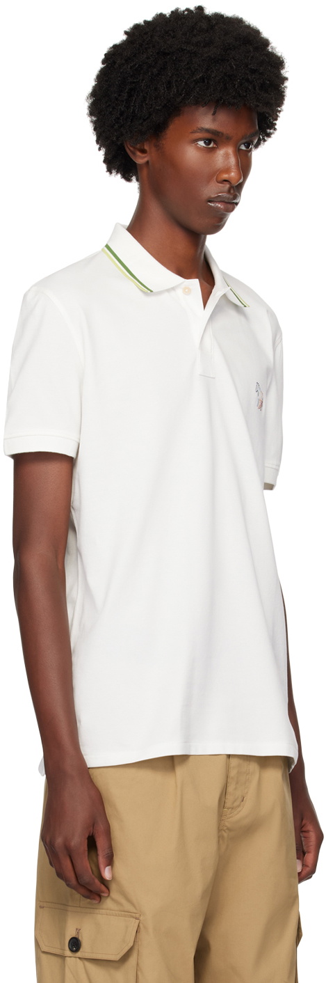 PS by Paul Smith White Zebra Polo