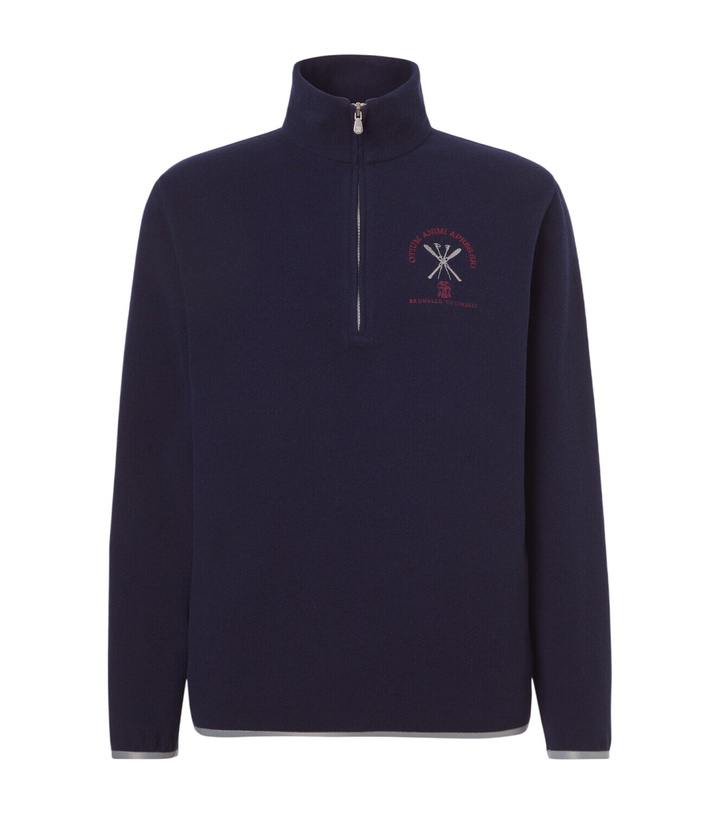 Photo: Brunello Cucinelli Cashmere and cotton-blend half-zip sweatshirt