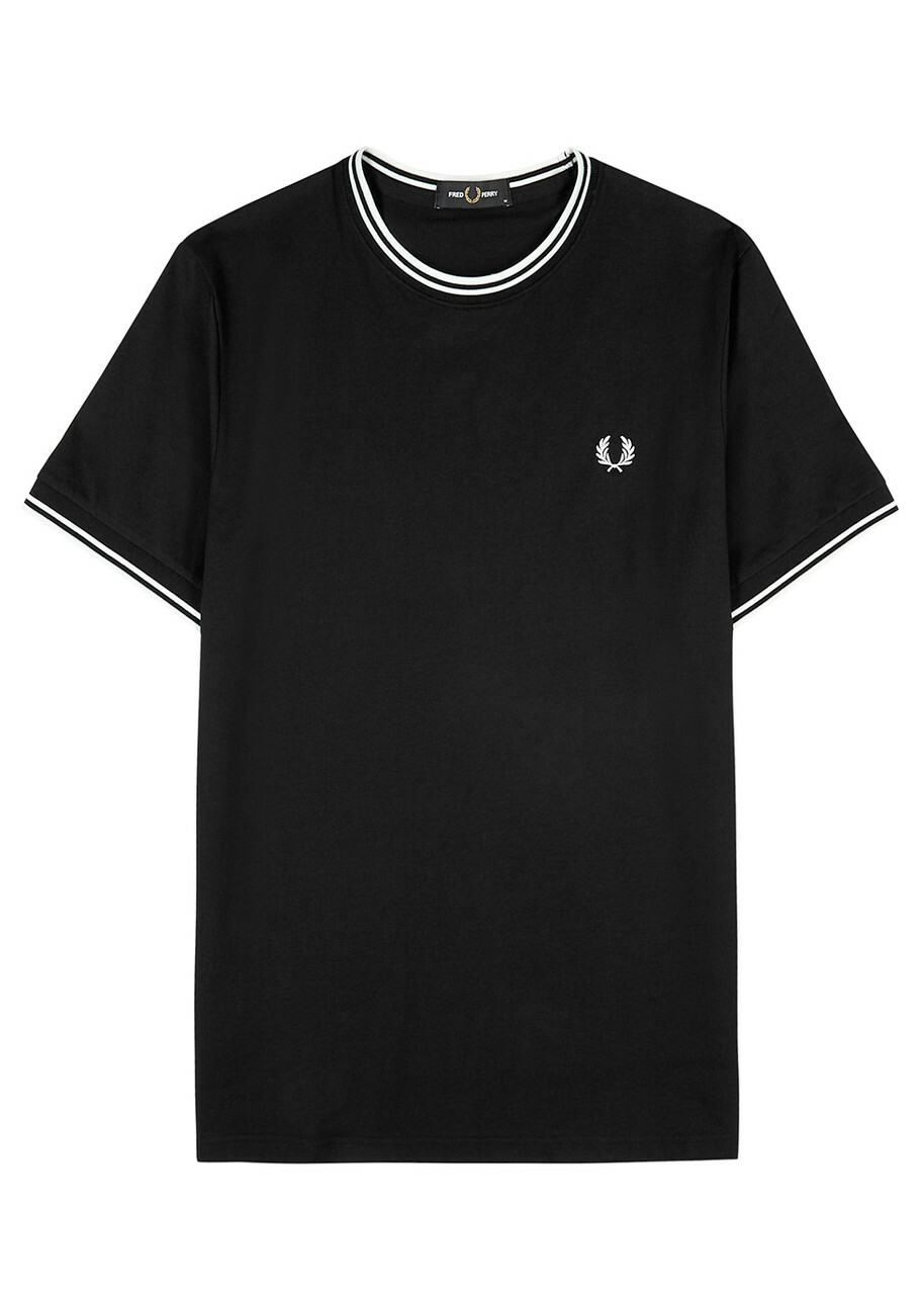 Fred Perry M1588 Black Cotton T-shirt