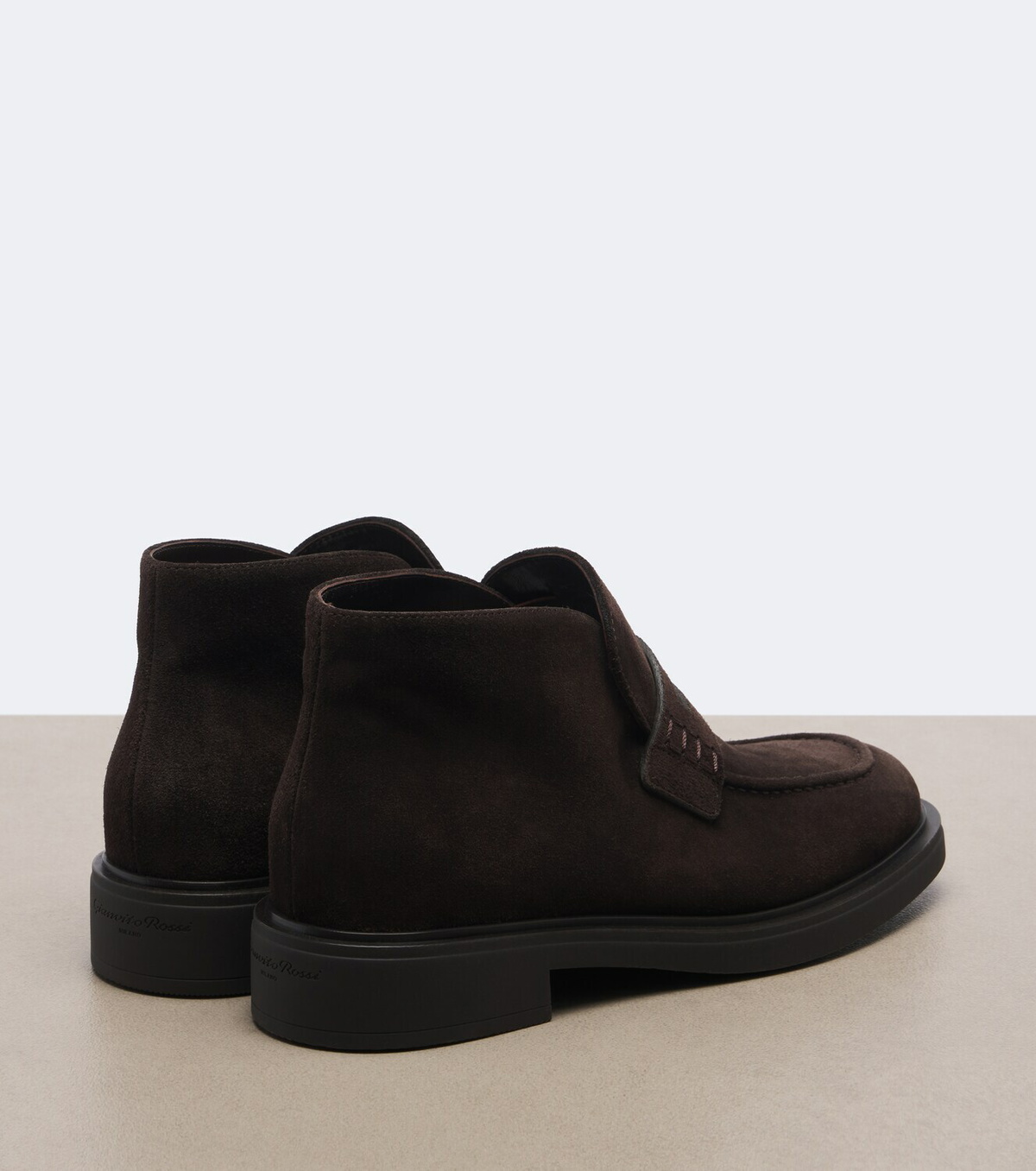 Gianvito Rossi Brogue suede ankle boots