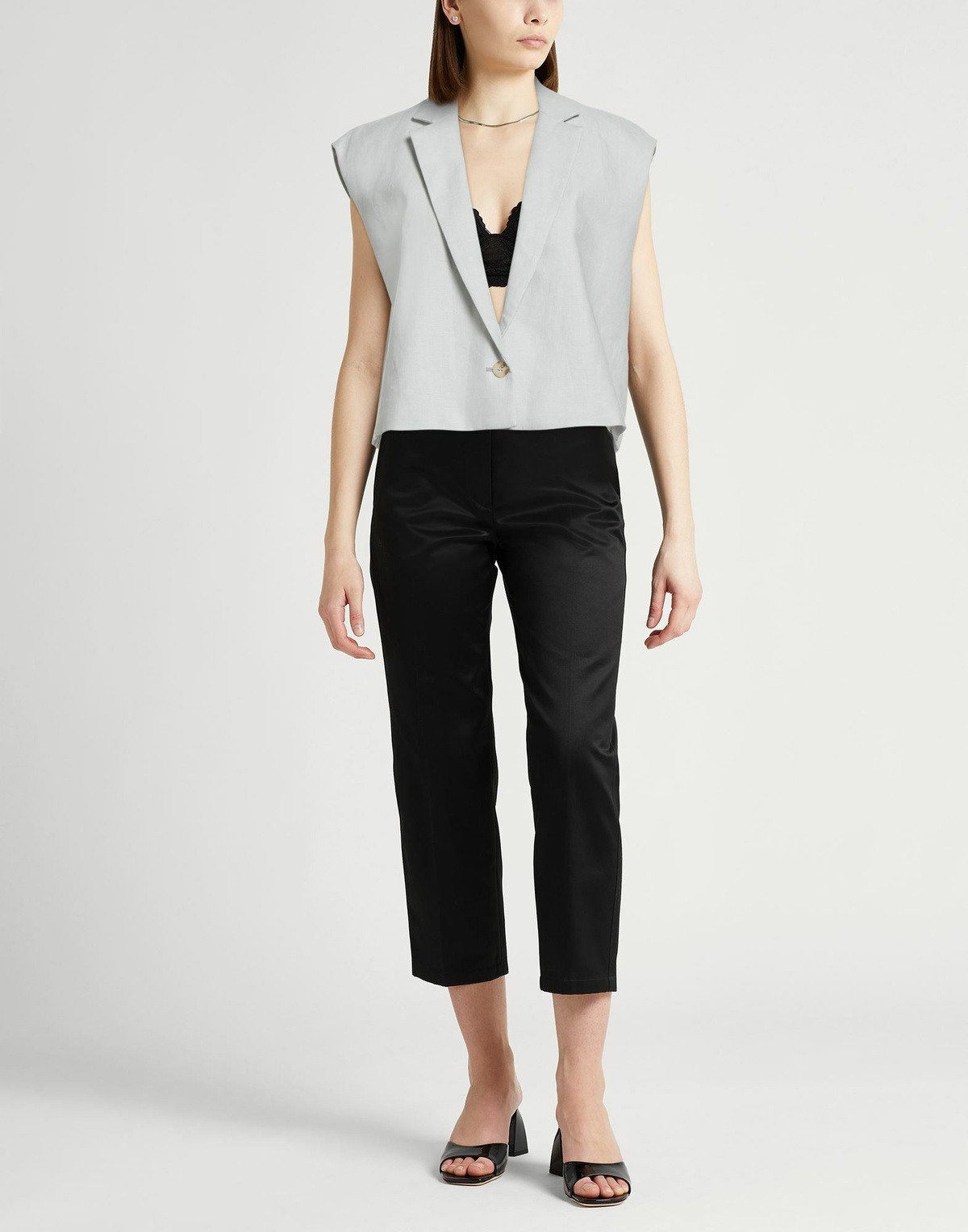 Loulou Studio Womens Blazer in Grey