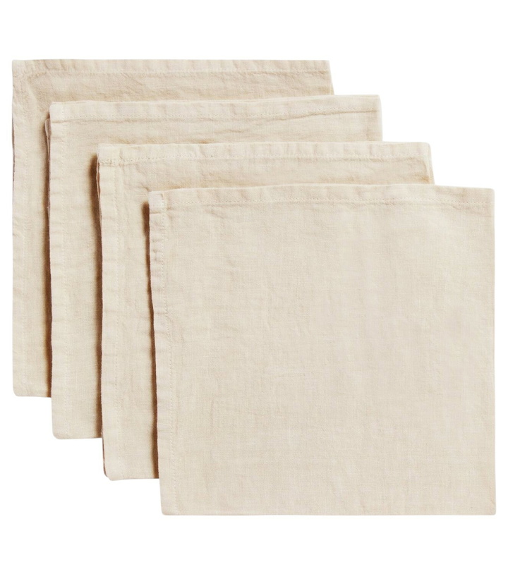 Photo: Once Milano Set of 4 linen napkins