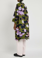 Julia Heuer Johan Plissé Seerksucker Coat - Green - One Size