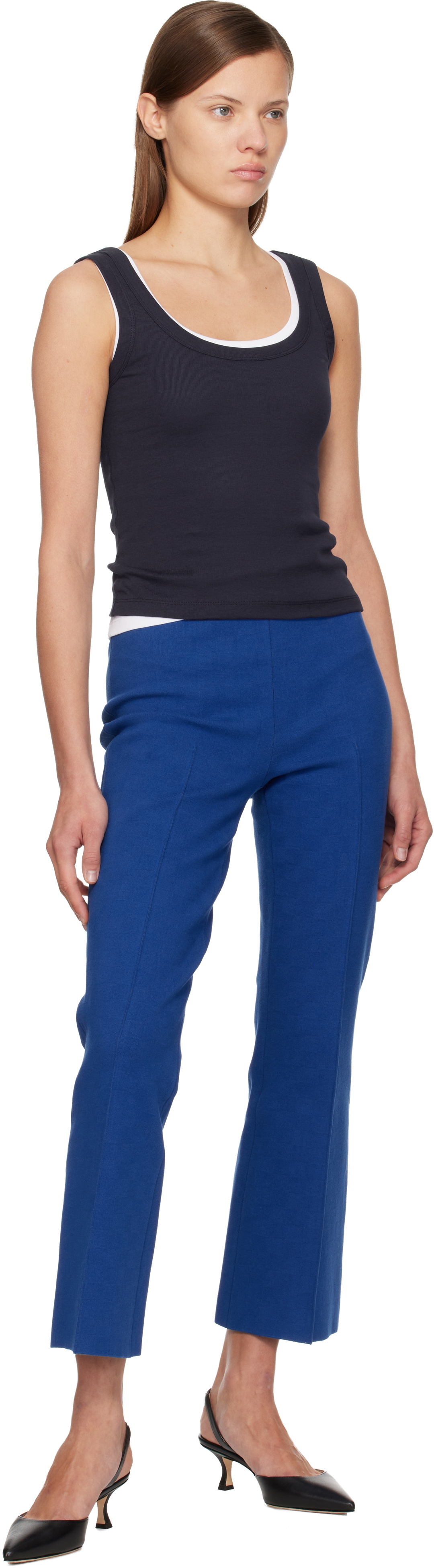 FLORE FLORE Navy Hillie Tank Top
