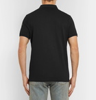 Moncler - Cotton-Piqué Polo Shirt - Men - Black