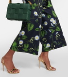 Oscar de la Renta Floral cotton poplin culottes