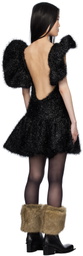 Paula Canovas Del Vas Black Puff Minidress