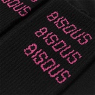 Bisous Skateboards Women's X3 Socks in Black/Pink 