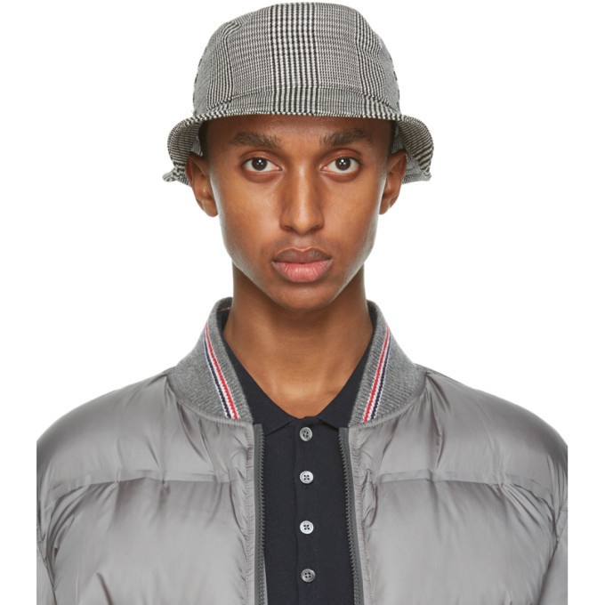 Photo: Thom Browne Black and White Check Bucket Hat