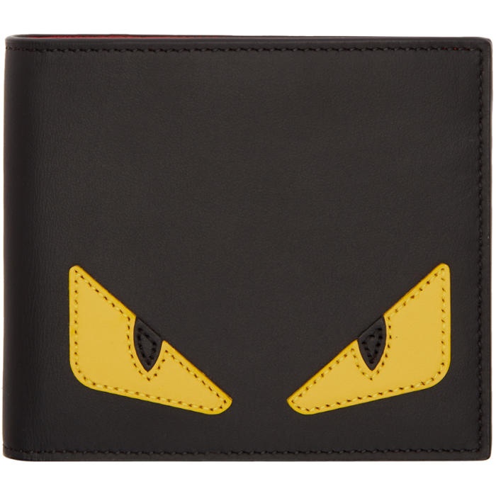 Photo: Fendi Black and Yellow Bag Bugs Wallet