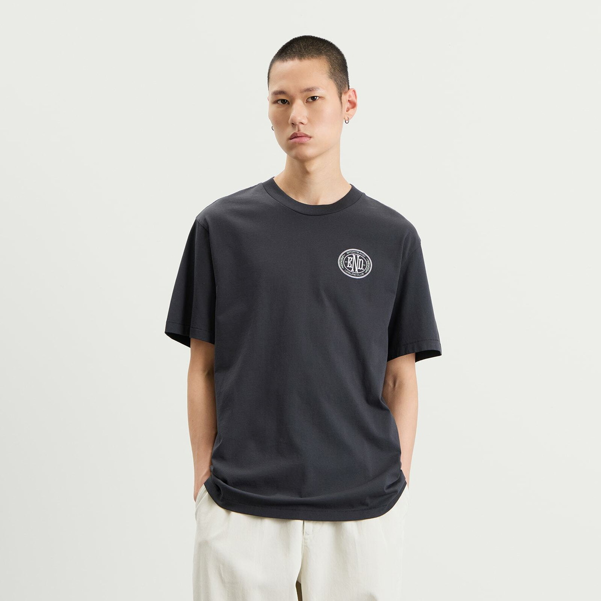 END. Leisure T-Shirt in Cinder Black