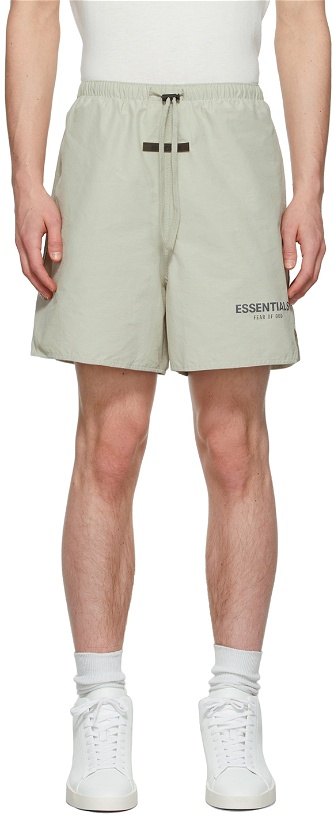 Photo: Essentials SSENSE Exclusive Green Volley Shorts