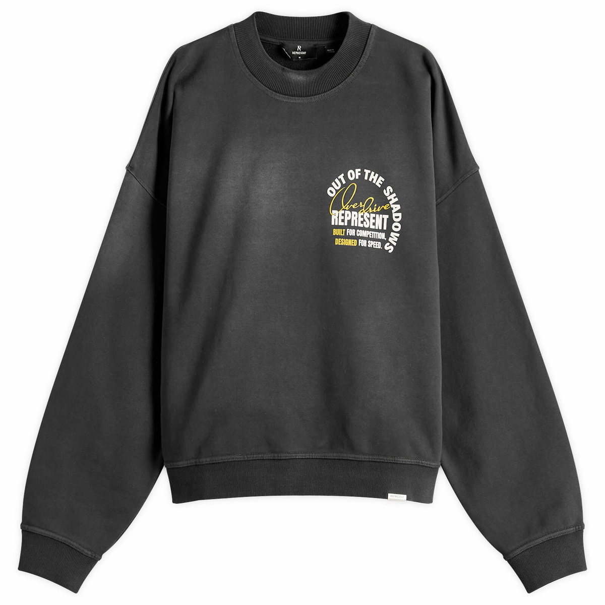 Represent Men's Out Of The Shadows Sweatshirt in Stained Black