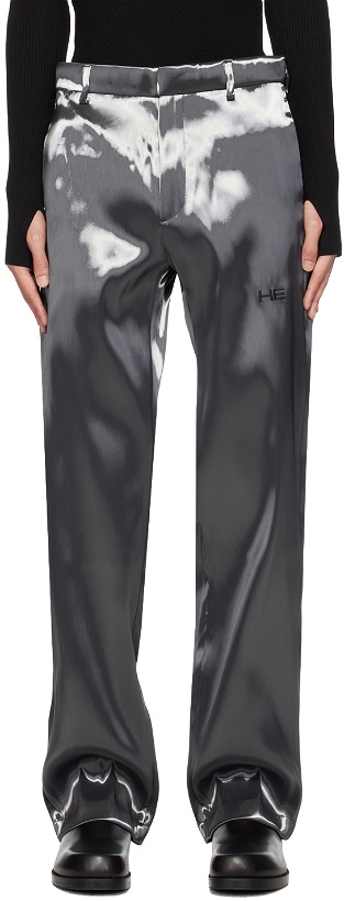 Photo: HELIOT EMIL Gray Liquid Metal Trousers