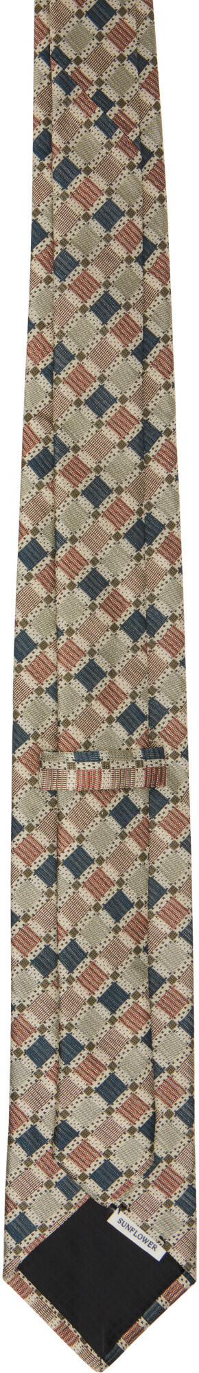 Sunflower Beige Silk Tie