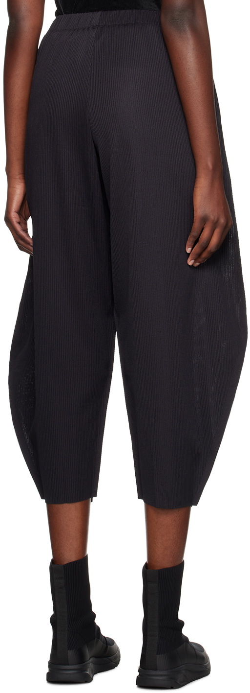 Pleats Please Issey Miyake Black A-Poc Trousers Pleats Please