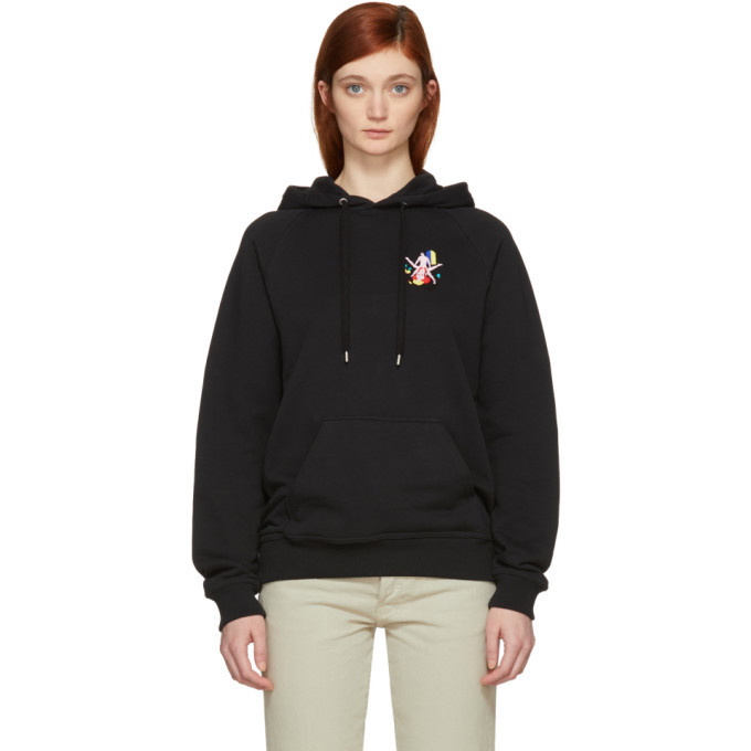 Photo: Carne Bollente Black La Comtesse Au Cul Nu Embroidered Hoodie