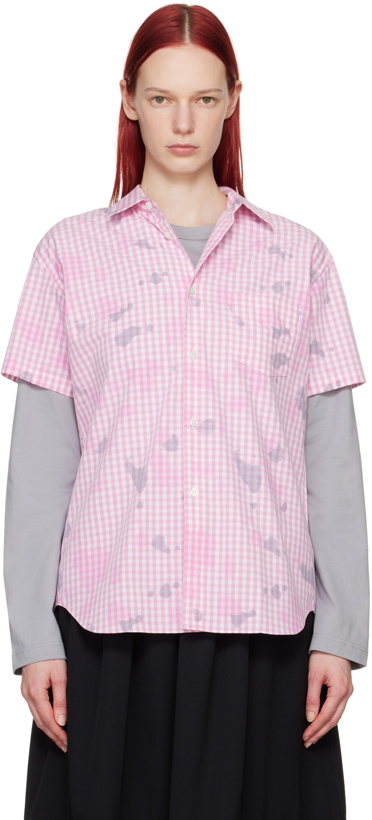 Photo: Comme des Garçons Shirt Pink Gingham Shirt