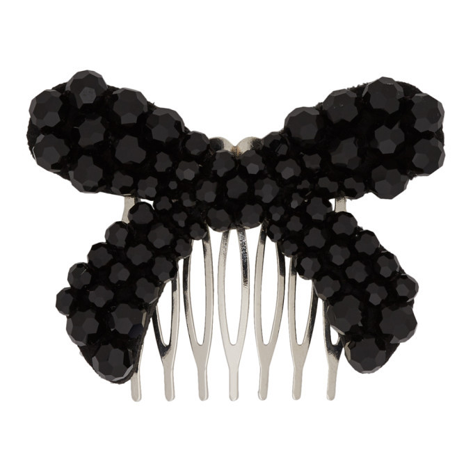 Simone Rocha Black Small Bow Hair Clip Simone Rocha