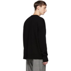 Christian Dada Black Wool Big Face Sweater